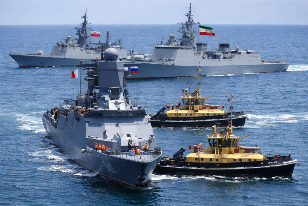 China, Rusia e Irán inician ejercicios navales