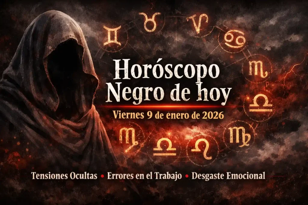 Horóscopo Negro de hoy, viernes 9 de enero de 2026