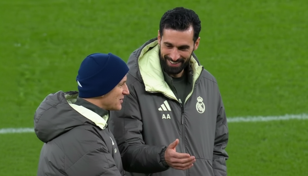 Arbeloa y Pintus discuten cambios tácticos en Lisboa