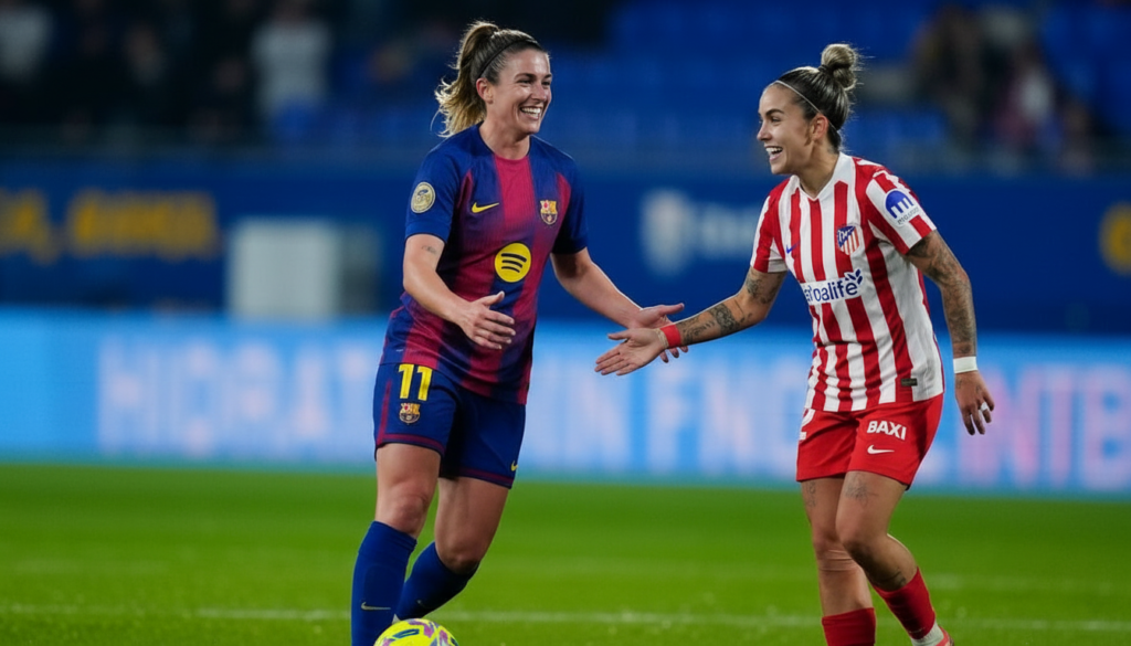 Barcelona Femenino goleó 5-0 al Atlético en la Liga F