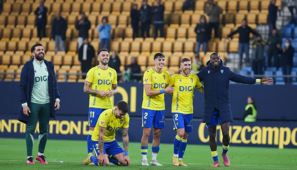 Cádiz CF se aferra al playoff en Segunda División