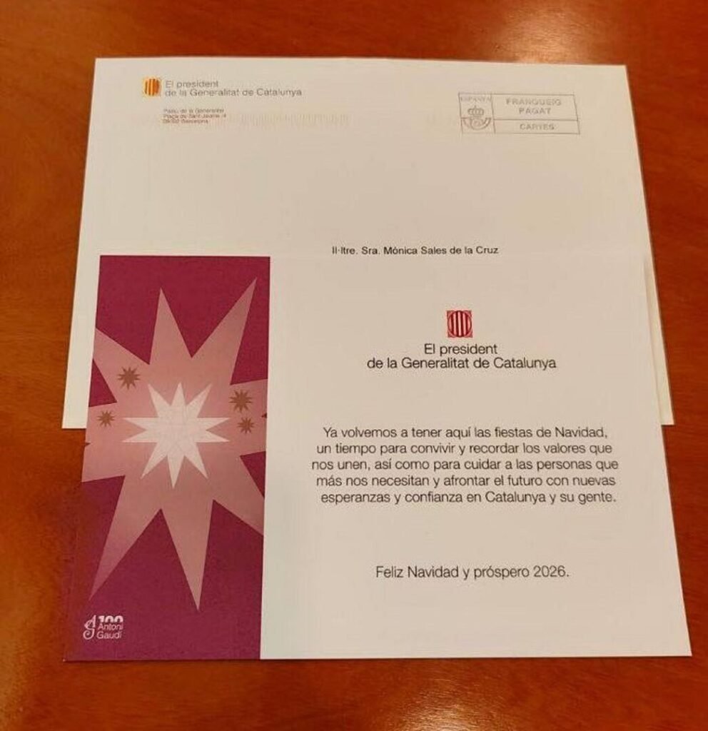 Felicitación navideña de Salvador Illa. | Mónica Sales