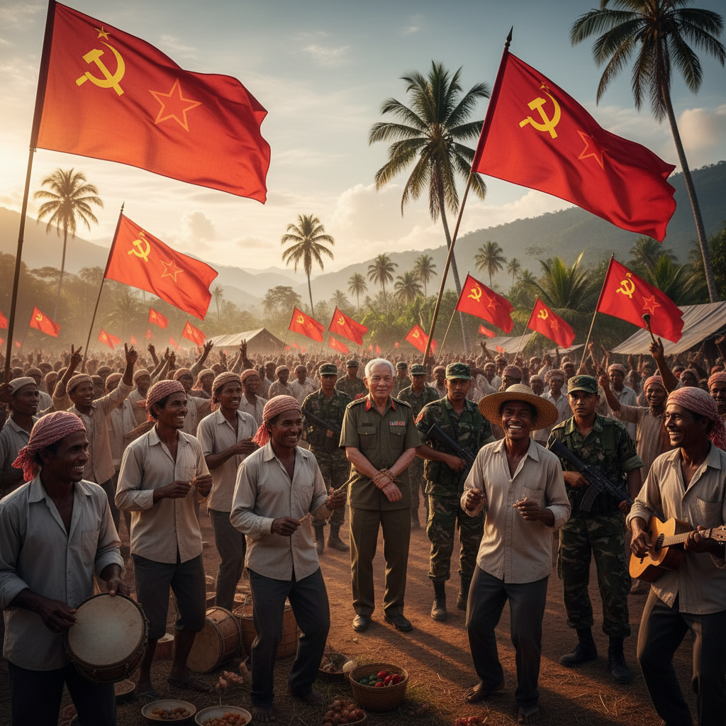 Cuba celebra con un campamento comunista mientras Maduro es capturado Cuba celebra con un campamento comunista mientras Maduro es capturado