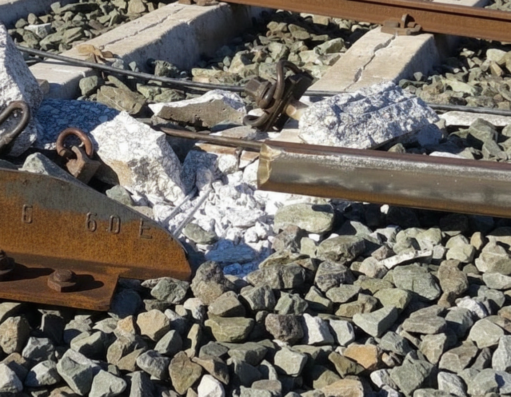Deterioro en la vía del tren en Adamuz sugiere fallos de mantenimiento