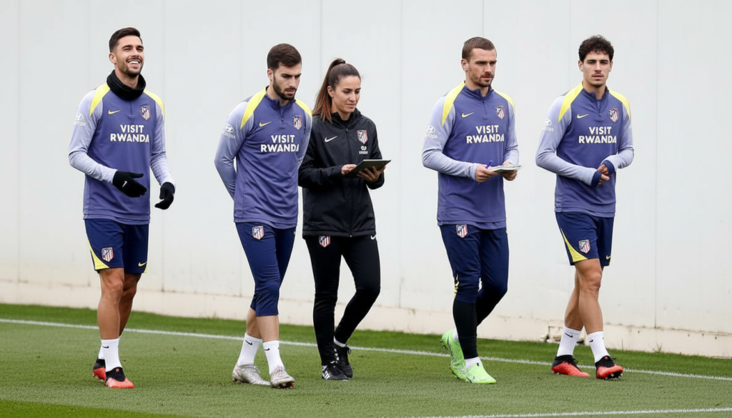 El Atlético se entrena con Barrios y Raspadori en la sesión matinal