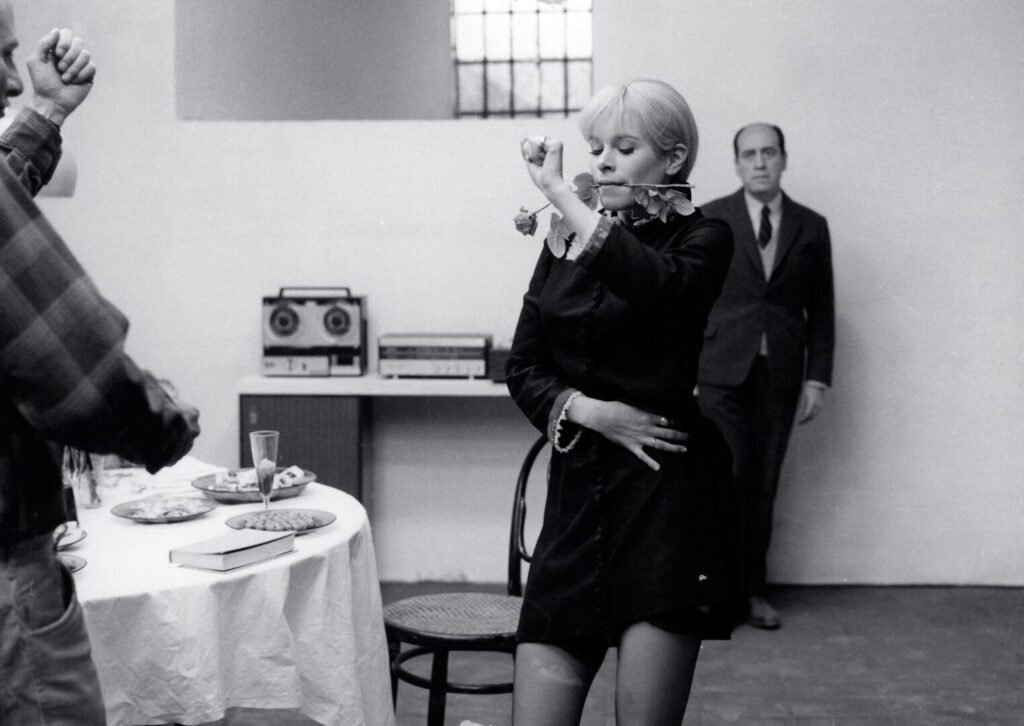 Alfredo Mayo, Geraldine Chaplin, Jose Luis Lopez Vazquez en "Peppermint Frappe" de Saura (1967) | Cordon Press