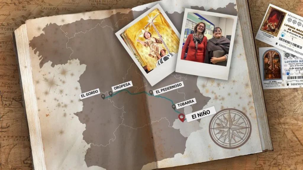 El Niño, en Murcia, es el final de la primera Ruta de las Loterías de Navidad recorrida por RTVE Noticias. DISEÑO RTVE