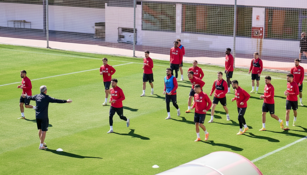 El Rayo Vallecano entrena en La Torre por mal estado del césped