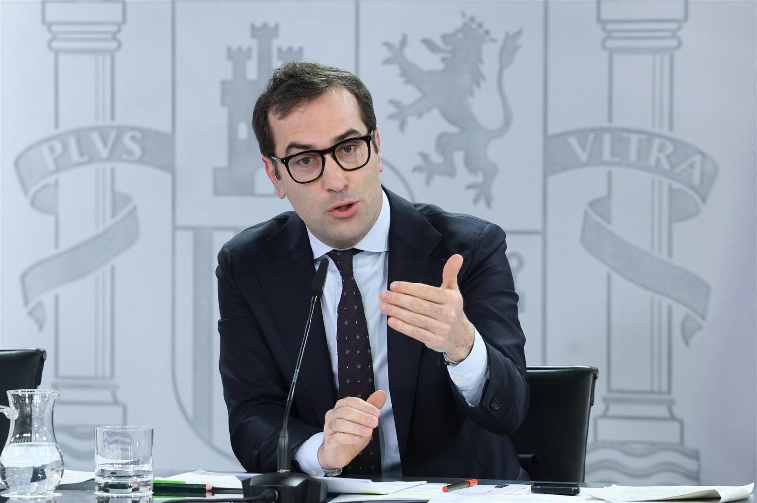 El ministro de Economía, Carlos Cuerpo, ofrece una rueda de prensa tras el primer Consejo de Ministros del año, a 7 de enero de 2026. | Europa Press