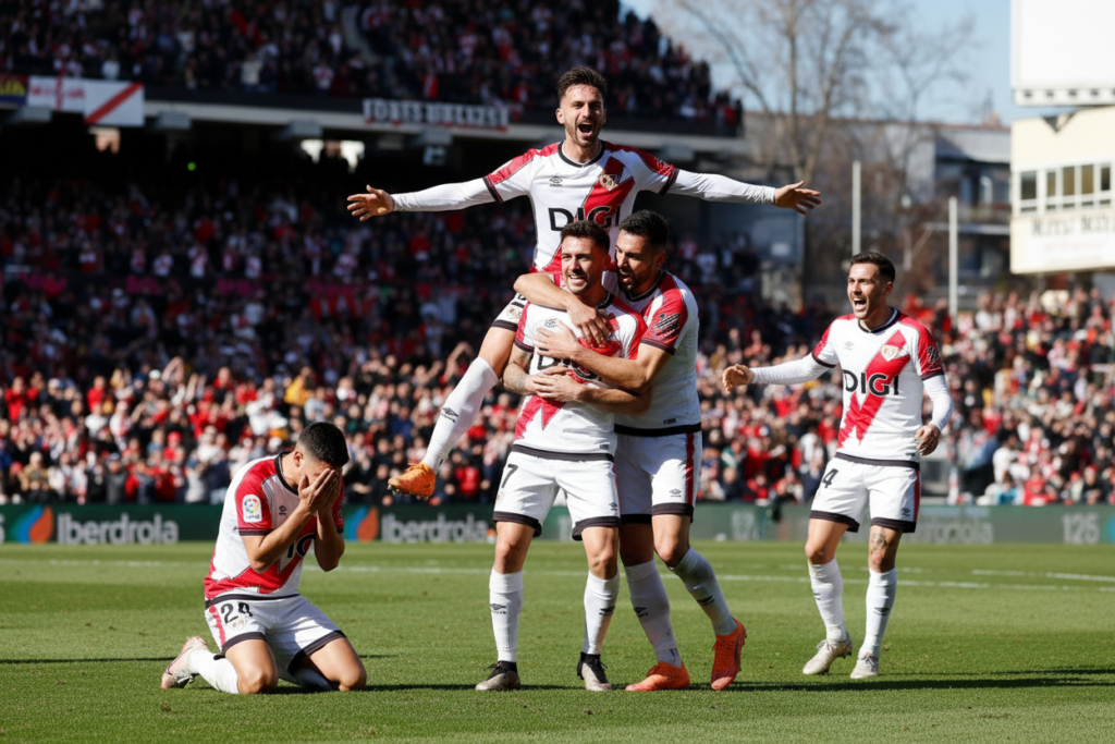 Isi frena el gol de Muriqi en la victoria del Rayo