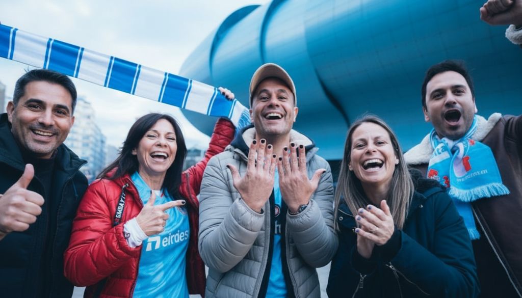 La afición del Celta apoya a Borja Iglesias con uñas pintadas