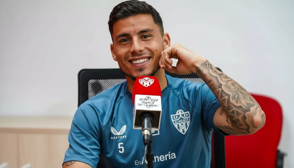 Lucas Robertone deja el Almería y regresa a Vélez Sarsfield