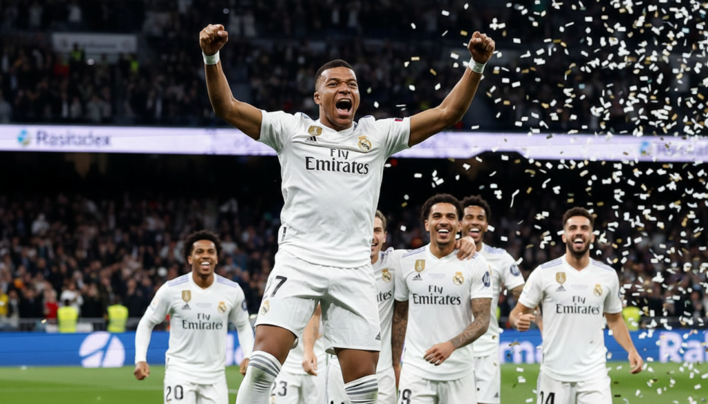 Mbappé responde al desafío del Real Madrid con una gran actuación