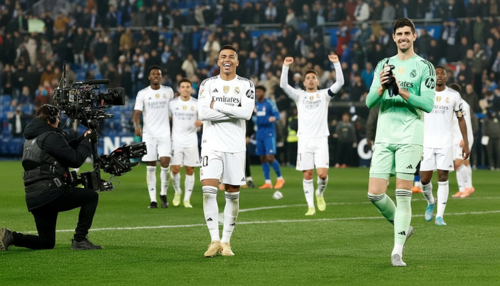 Mbappé y Courtois, los pilares del Madrid en crisis