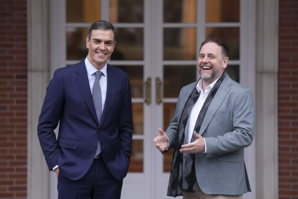 Moncloa admite reuniones entre Sánchez y Junqueras