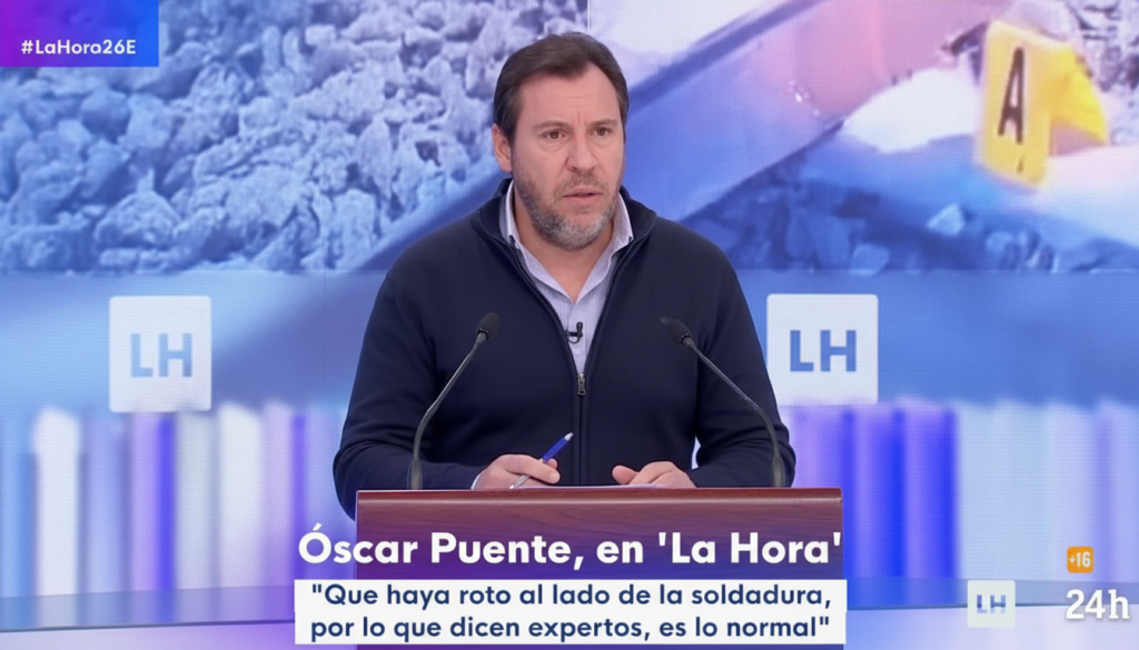 Óscar Puente ofrece detalles sobre el accidente ferroviario