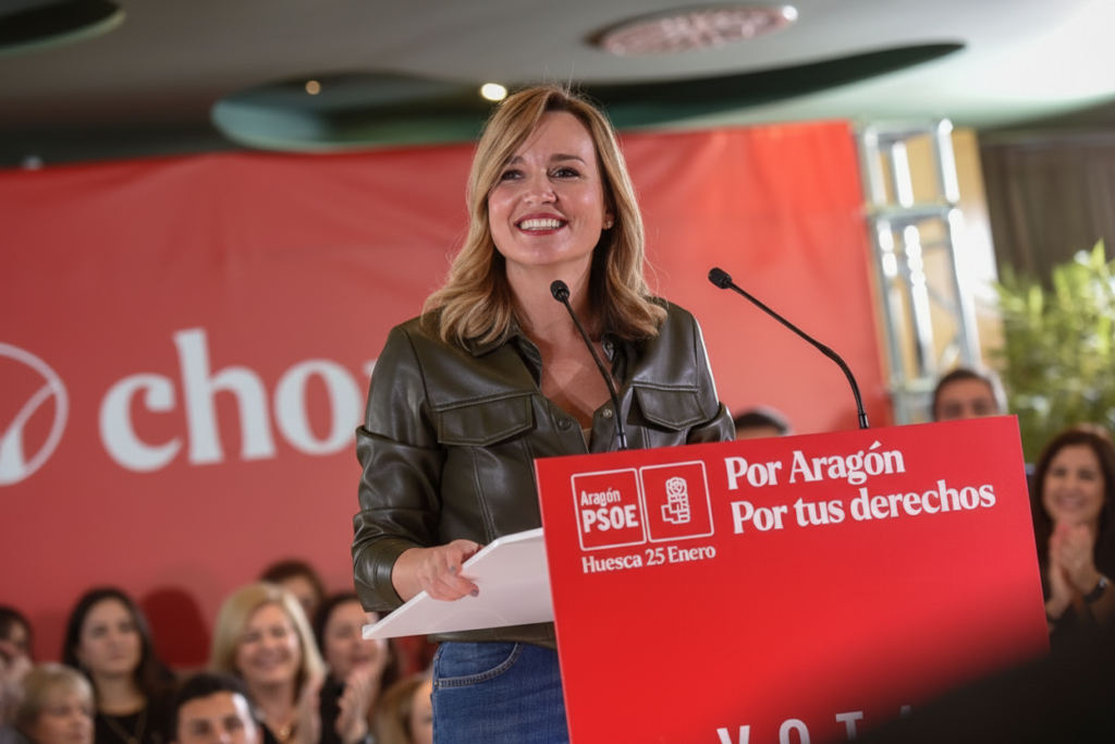 Pilar Alegría afirma haber estudiado en la 'Universidad de Teruel'