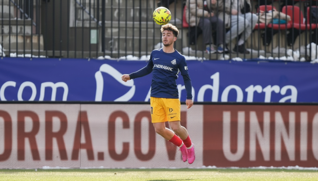 Yeray Cabanzón se destaca en el Andorra tras su cesión