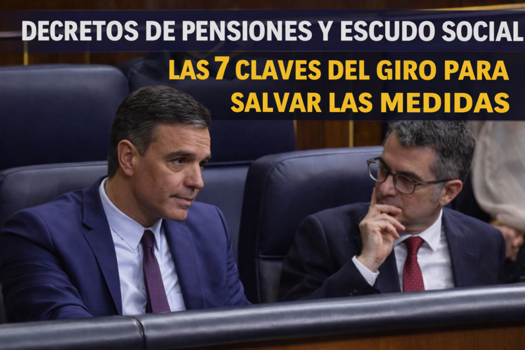 Los decretos de pensiones y escudo social