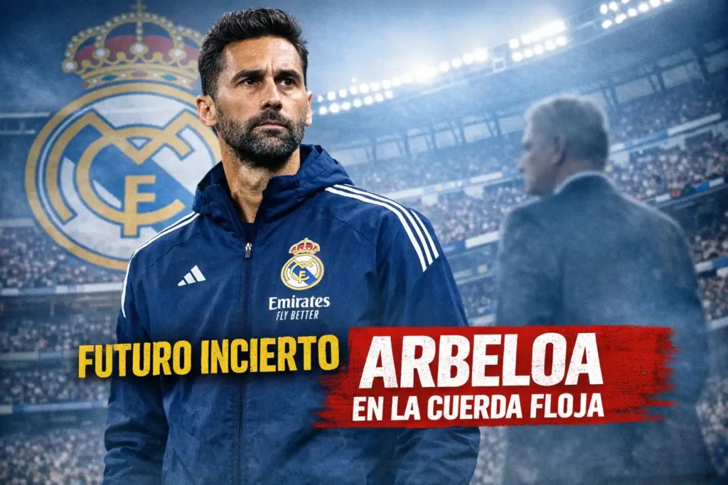 Álvaro Arbeloa afronta su futuro más incierto en el Real Madrid. Resultados irregulares, dudas internas y junio como fecha clave para su continuidad.