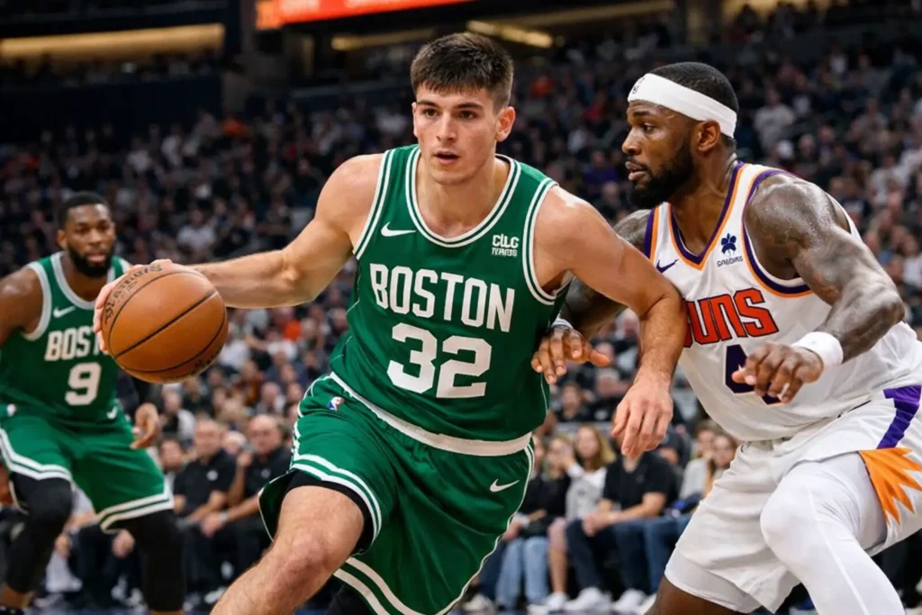 Hugo González se abre paso en la NBA tras la contundente victoria de los Boston Celtics ante Phoenix Suns