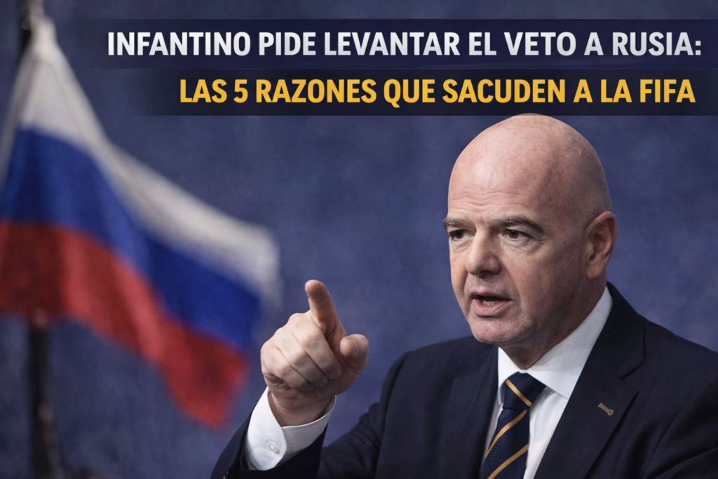 Infantino pide levantar el veto a Rusia