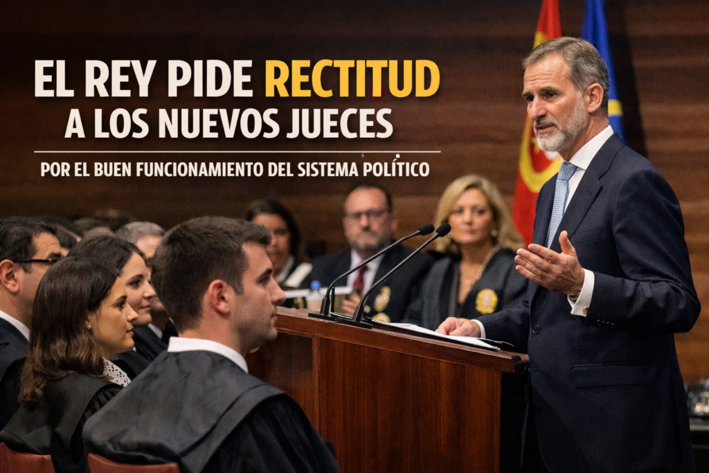 El rey pide rectitud a los nuevos jueces