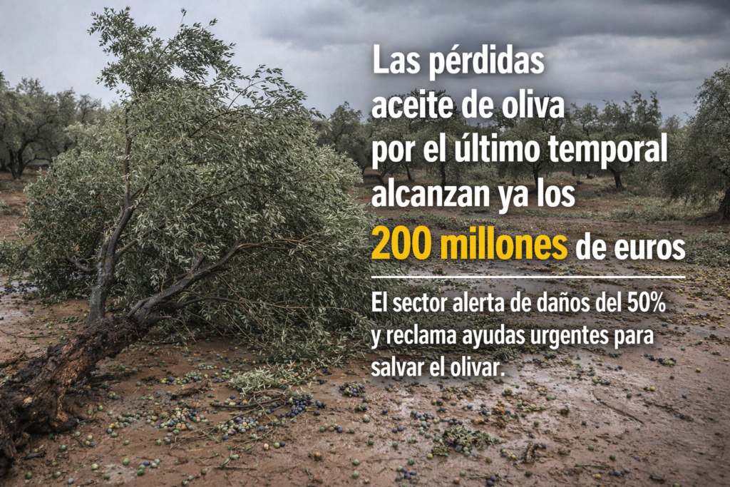 pérdidas de aceite de oliva