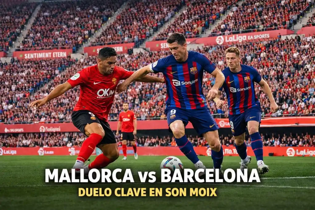 Mallorca recibe al líder Barcelona en Son Moix