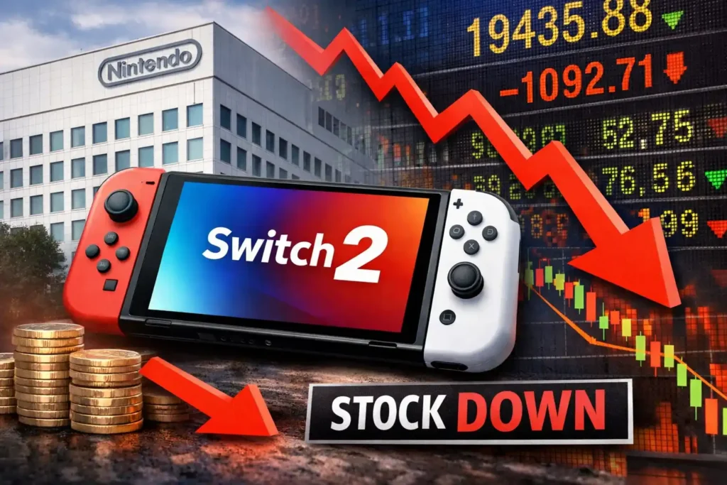 Desplome acciones de nintendo