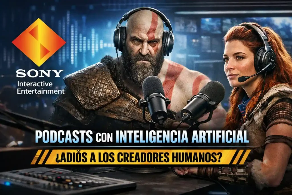 Sony registra una patente para crear podcasts con IA presentados por personajes de PlayStation y desata el debate sobre empleo creativo, control corporativo y deshumanización cultural.