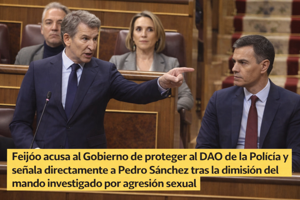 Feijóo acusa al Gobierno
