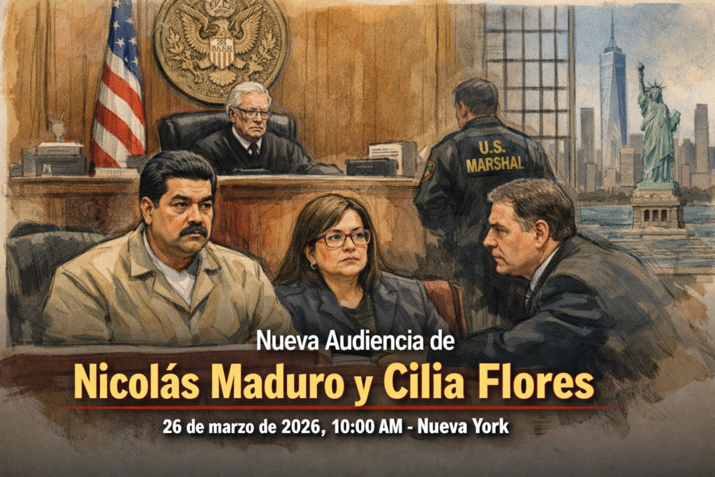 2ª audiencia programada: Fecha y hora de la audiencia de Nicolás Maduro y Cilia Flores en Nueva York Maduro