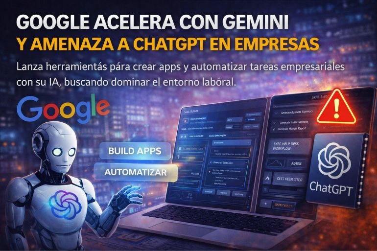 Google acelera su ofensiva con Gemini y amenaza a ChatGPT en empresas Google acelera su ofensiva con Gemini