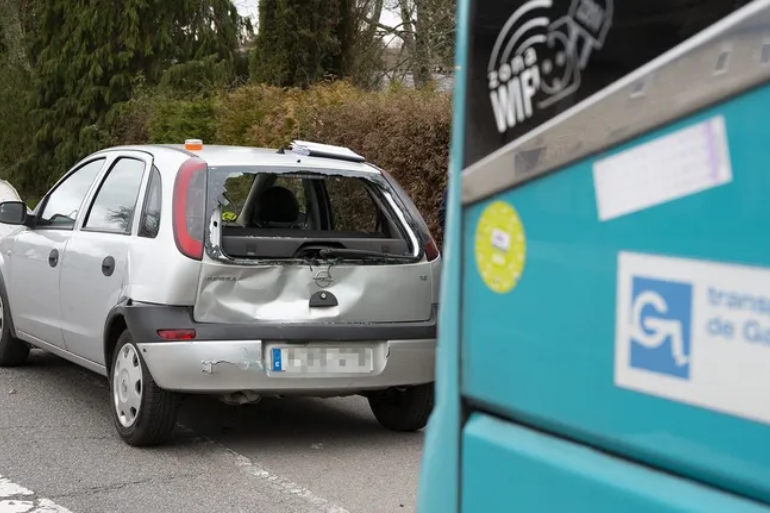 Accidente Guitiriz N-6: choque con autobús deja un herido
