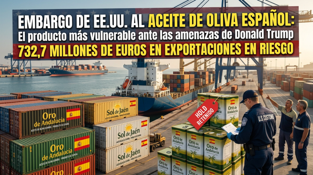 Alerta máxima: 7 claves esenciales sobre el embargo de EEUU que pone en jaque al aceite de oliva español aceite de oliva
