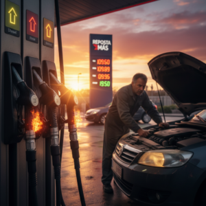 Aumento de precios de diésel y gasolina en España