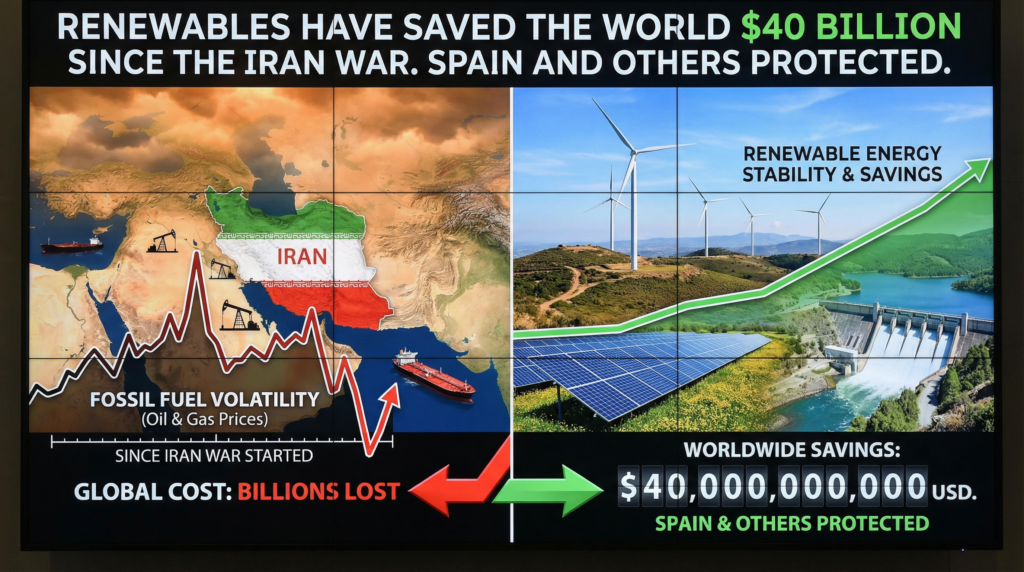 Las 7 Razones Esenciales por las que las Renovables Ahorran al Mundo 40.000 Millones desde la Guerra en Irán renovables