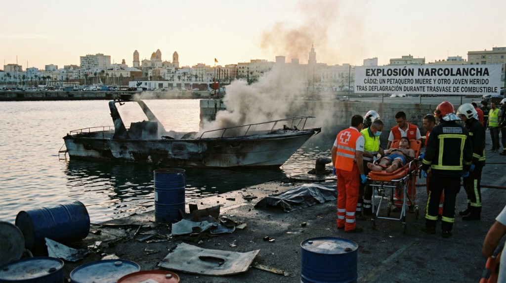 explosión narcolancha Cádiz
