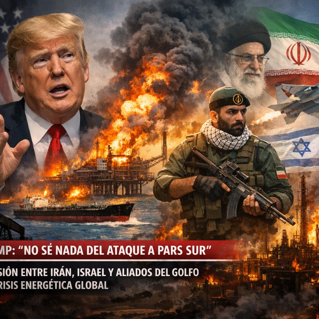 Trump niega conocimiento del ataque a Pars Sur: 7 claves impactantes de la nueva crisis energética global Pars Sur
