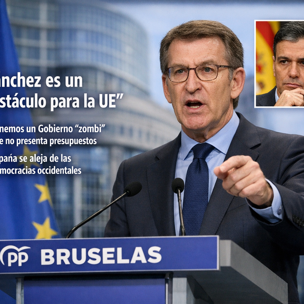 Las 7 Declaraciones Esenciales de Feijóo desde Bruselas: Sánchez, un Obstáculo para la UE y un Gobierno Zombi Feijóo
