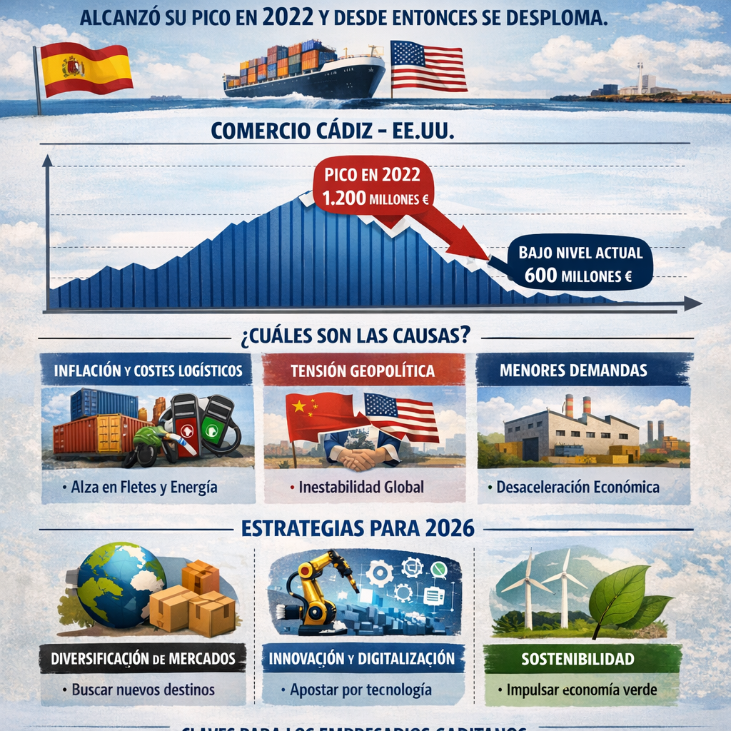 5 Claves Esenciales que Demuestran que la Relación Comercial Cádiz Estados Unidos Está en Caída Libre relación comercial Cádiz Estados Unidos