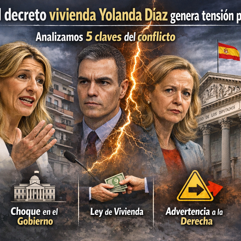Decreto vivienda Yolanda Díaz: 5 claves esenciales del choque y la advertencia a la derecha decreto vivienda Yolanda Díaz