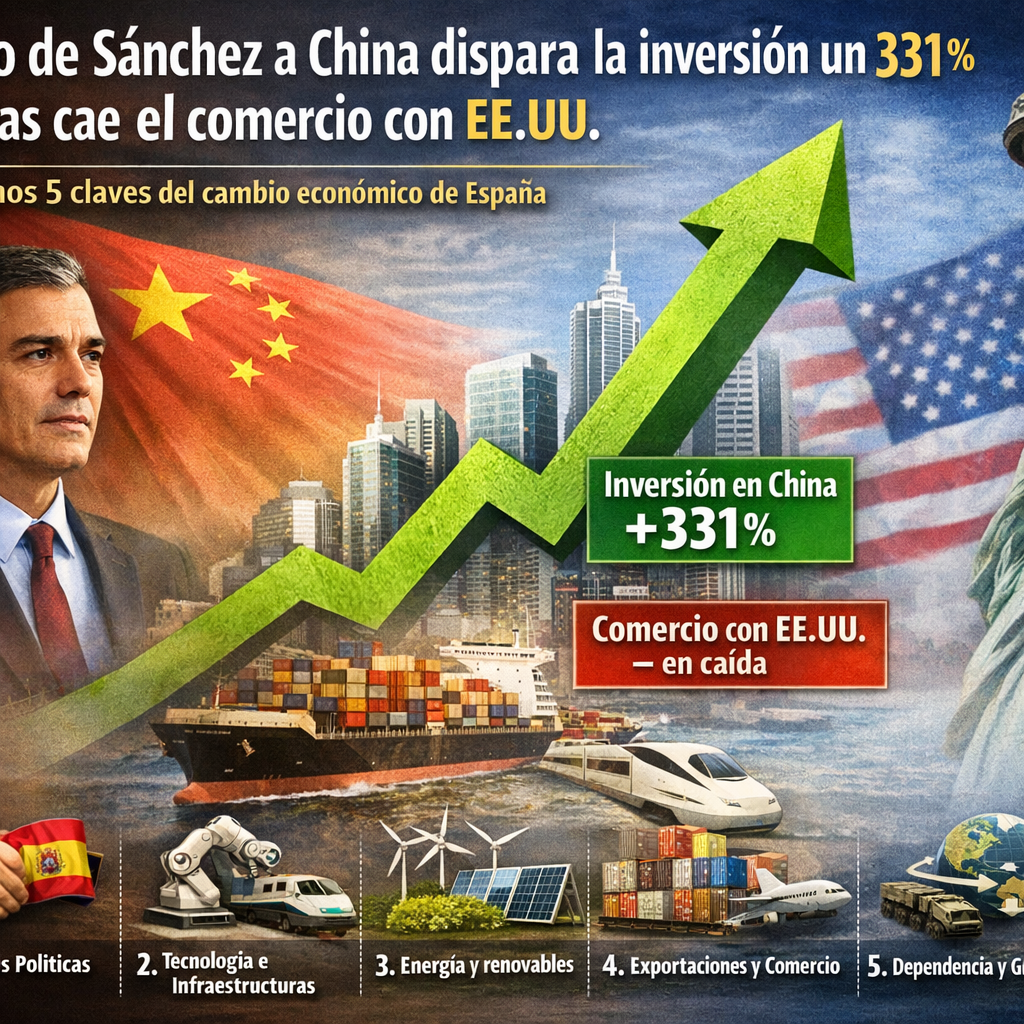 Giro de Sánchez a China: 5 datos impactantes del aumento del 331% en inversión que sacude a EEUU giro de Sánchez a China
