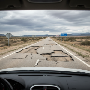 Mal estado de las carreteras en España afecta a conductores