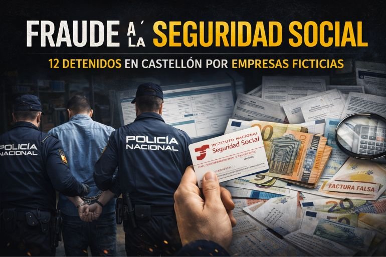 Fraude en Castellón: 12 detenidos por estafar a la Seguridad Social 12 detenidos por estafar a la Seguridad Social