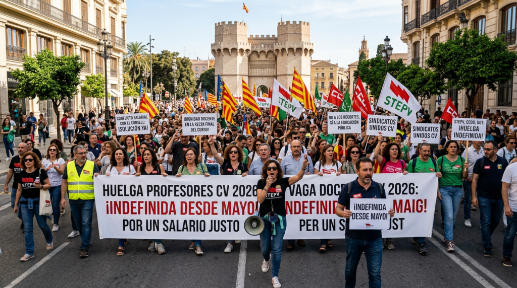 Huelga profesores Comunitat Valenciana 2026