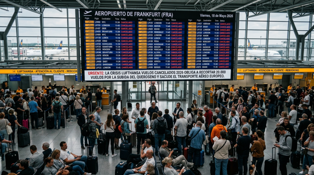 Crisis Lufthansa vuelos cancelados 2026