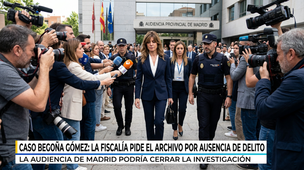 Caso Begoña Gómez archivo Fiscalía Madrid 2026
