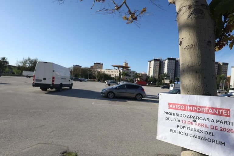 Parking Málaga CaixaForum pierde 300 plazas